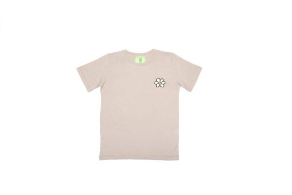 T-shirt donna con margherita ricamata - immagine 6