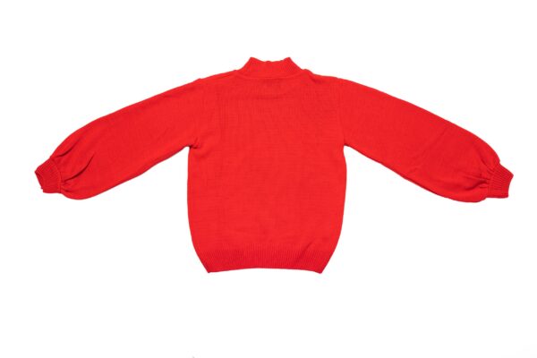 Maglione donna con collo alto e patch ricamata - immagine 3