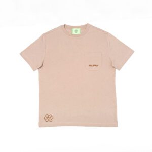 T-shirt homme avec poche poitrine et double broderie