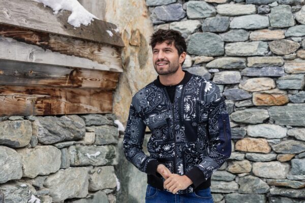 Blouson bombardier à motifs pour hommes – Image 1