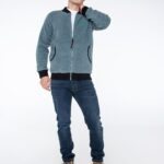 Veste bombardier teddy pour hommes