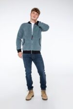 Men's teddy bomber jacket
