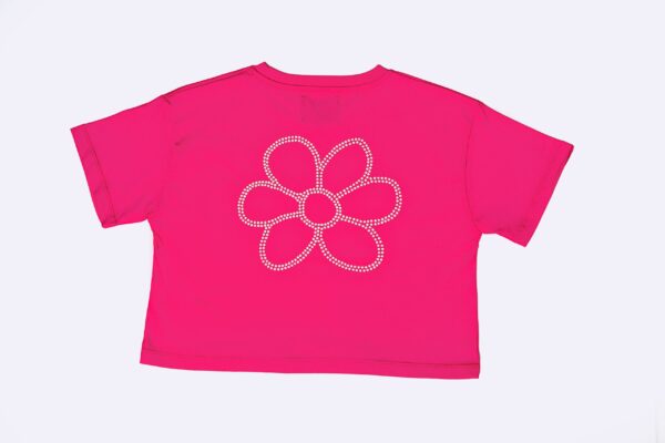 Women's cropped T-shirt with studs - Image 5