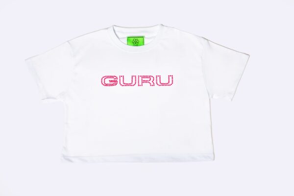 Women's cropped T-shirt with studs - Image 4