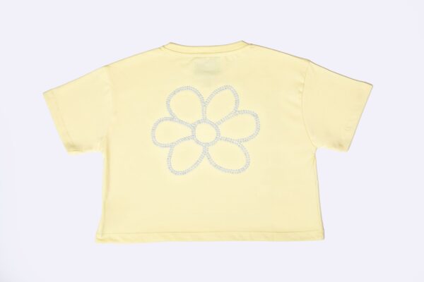 Women's cropped T-shirt with studs - Image 7