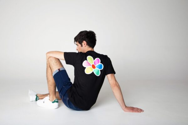 Men's multicolor daisy T-shirt - Image 26
