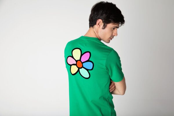 Men's multicolor daisy T-shirt - Image 2