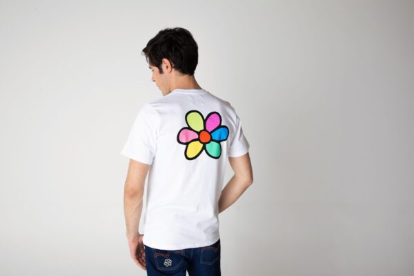 Men's multicolor daisy T-shirt - Image 1
