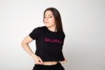 Women's cropped T-shirt with studs - Image 37