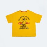 Summer Bloom T-shirt Crop Raccoon "Relax, we're all crazy..." – Image 2