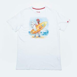 Summer Bloom Seaside Rebels T-shirt Uomo – Bianco Ottico