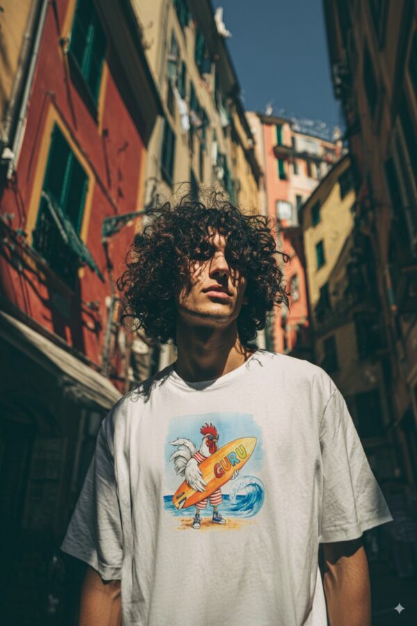 Summer Bloom Seaside Rebels T-shirt Uomo – Bianco Ottico - immagine 1