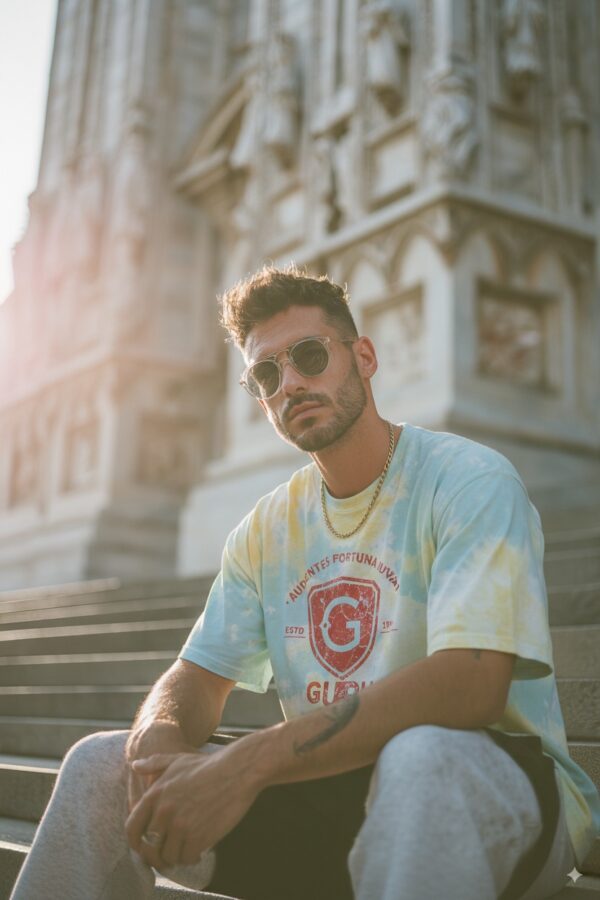 Summer Bloom T-shirt Uomo “Audentes Fortuna Iuvat” - immagine 1