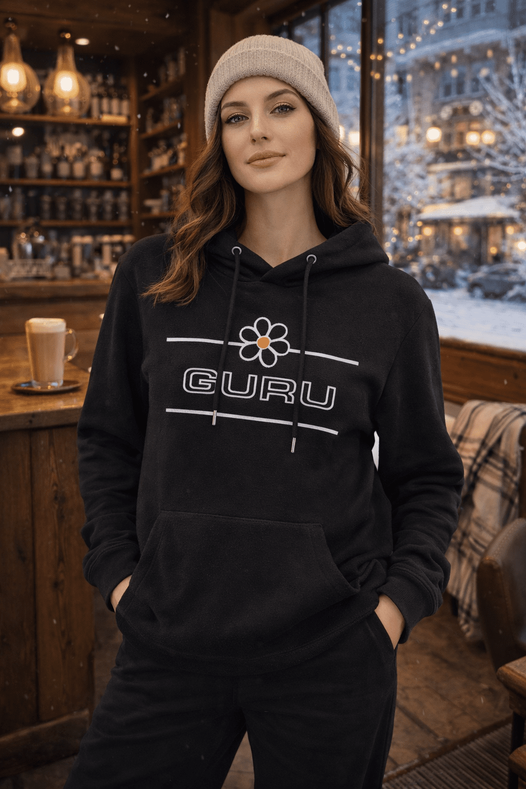 ChatGPT Image Dec 16, 2025, 14_56_56 Women's hooded sweatshirt with pouch pockets - Image 1